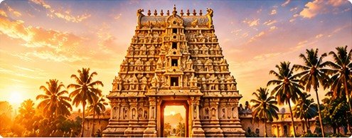 Illustration inspired by Hindu temple architecture